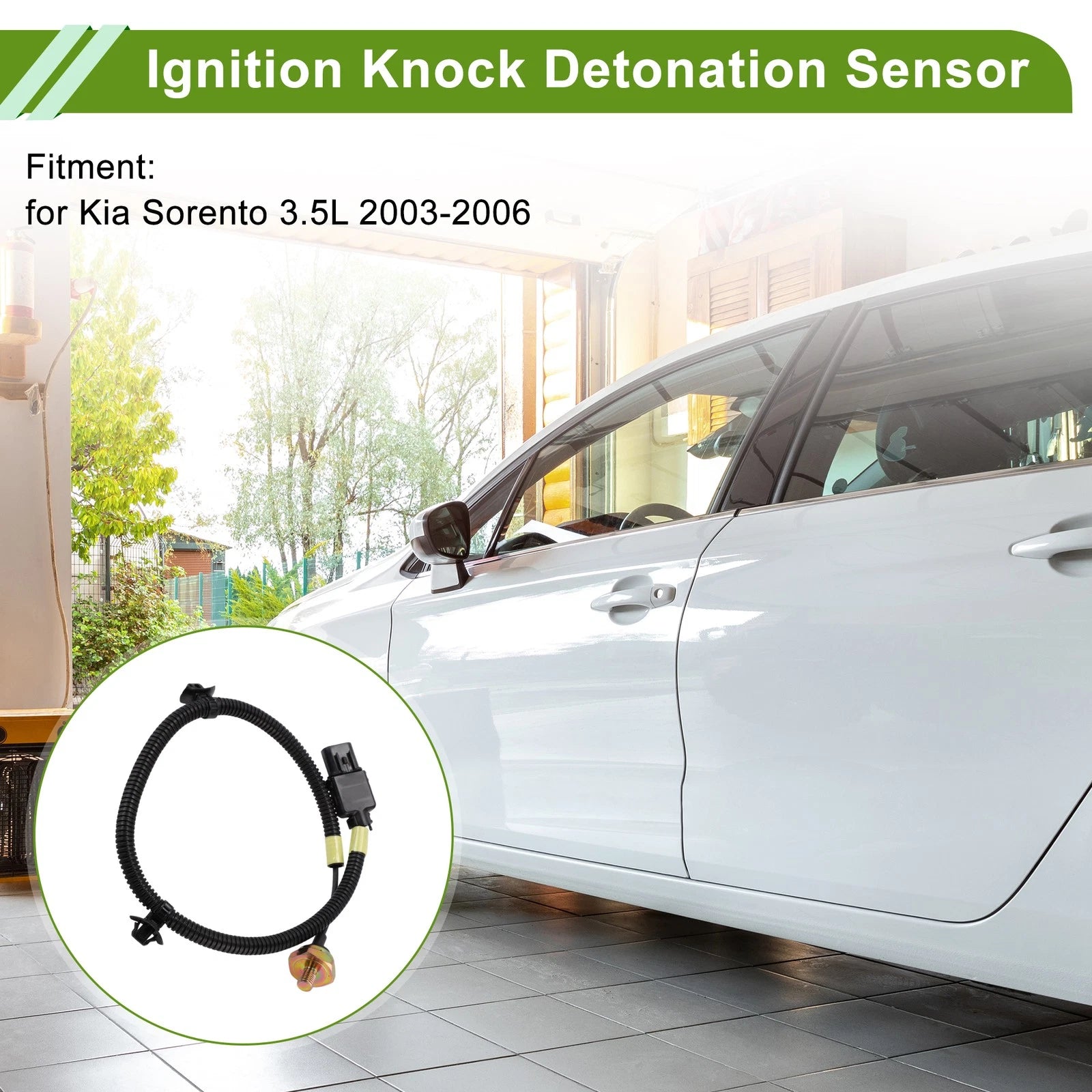 1 Pc Ignition Knock Detonation Sensor No.3851039810 for Kia Sorento (2003–2006)