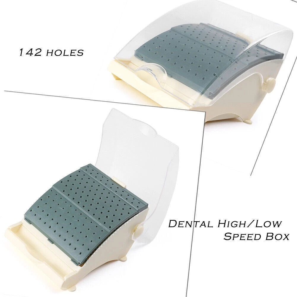 Dental Bur Block Holder with Pull Out Drawer Holds 142 Burs