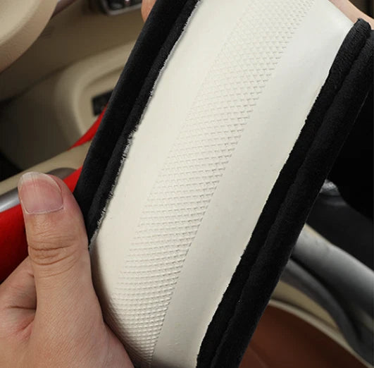 Steering Wheel Cover for 38cm Round (Soft Plush Material)