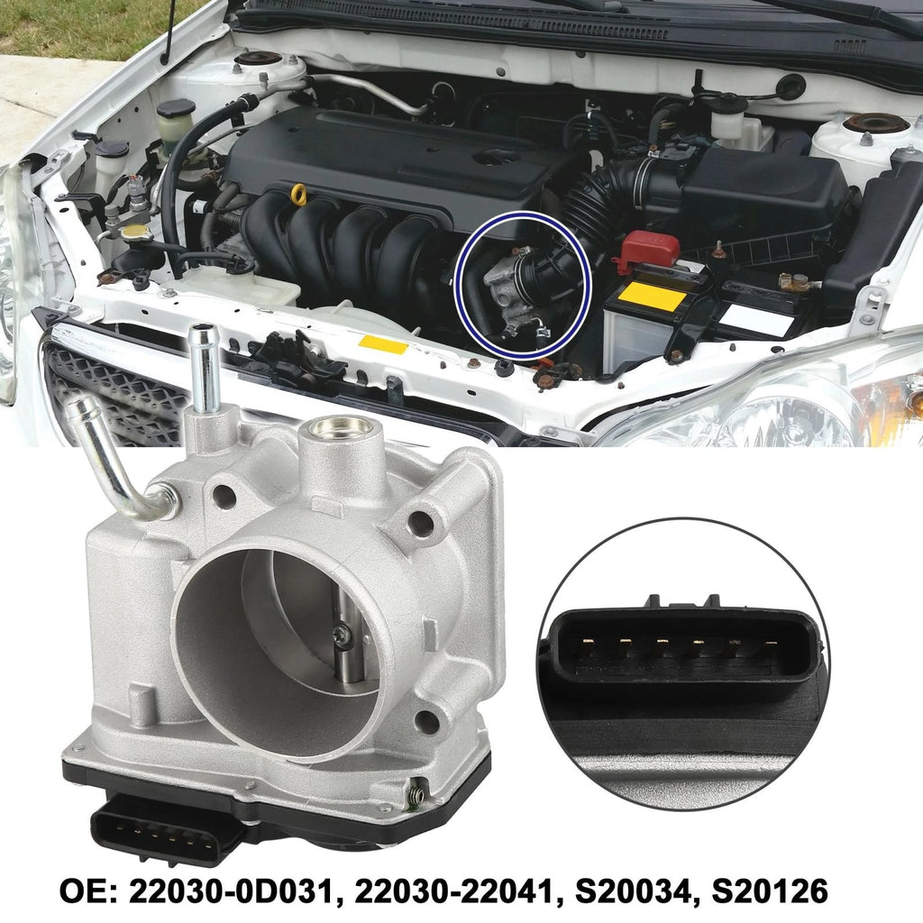 Throttle Body Assembly OEM Replacement for Toyota Matrix Corolla (2005–2008)