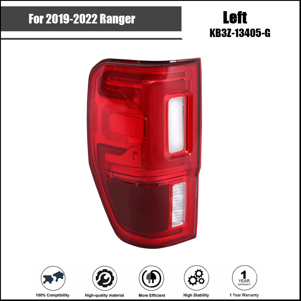 Taillight Rear Left/Driver Side for Ranger (2019–2022) LED Brake Tail Light