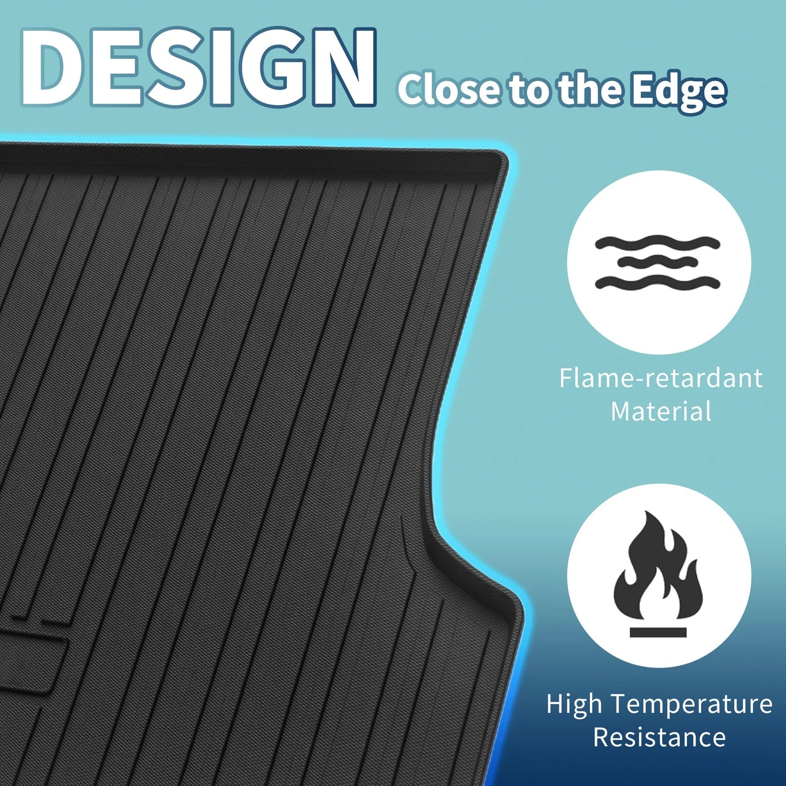 Cargo Liner Rear Trunk Mat TPE Flat Face 1 Piece for Lexus RX (2023–2024)