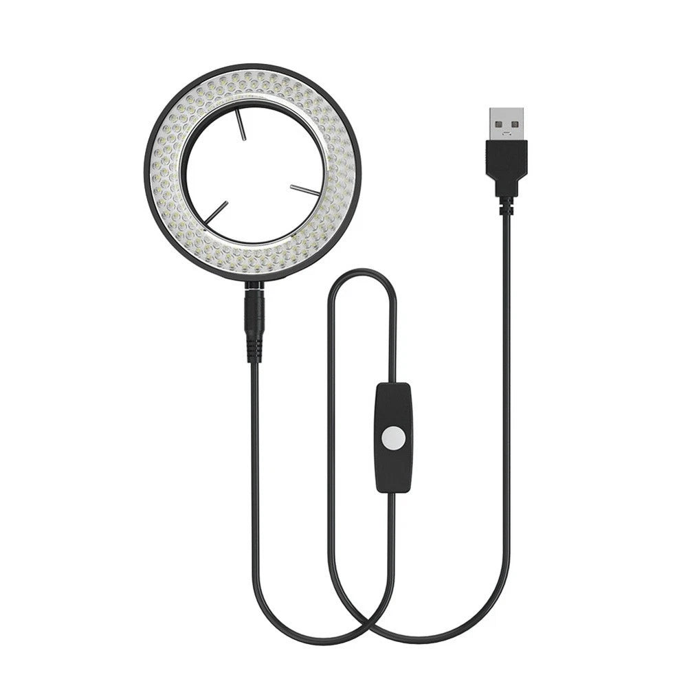 144 LED USB Powered Adjustable Brightness Circular Light for Microscope