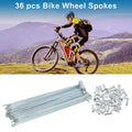 Bicycle Spokes Set 155mm Galvanized Carbon Steel for 14G Wheels