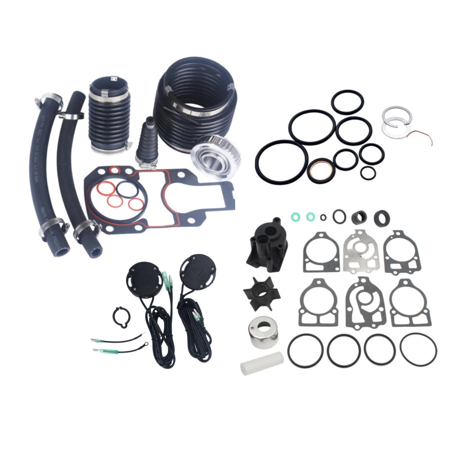 Transom Seal Bearing Bellows Kit for Mercruiser Alpha One Gen 1 (30-803097T1, 96148A8)