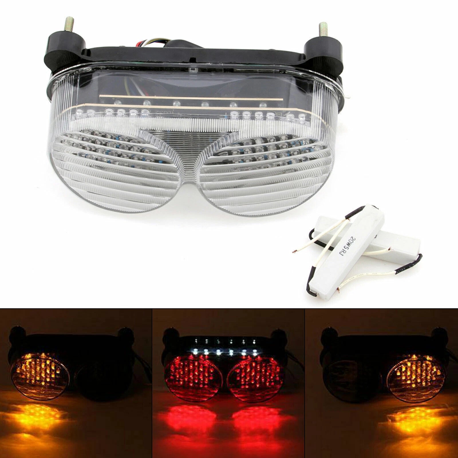 LED Tail Light Turn Signals for Kawasaki ZR7S ZX6R ZX9R ZX900 (1997–2003)