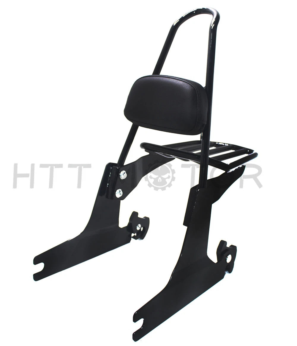 Detachable sissybar backrest luggage rack for Harley Dyna (2007–2016)