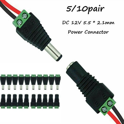 DC Power Connector Adapter for CCTV Cameras and Accessories