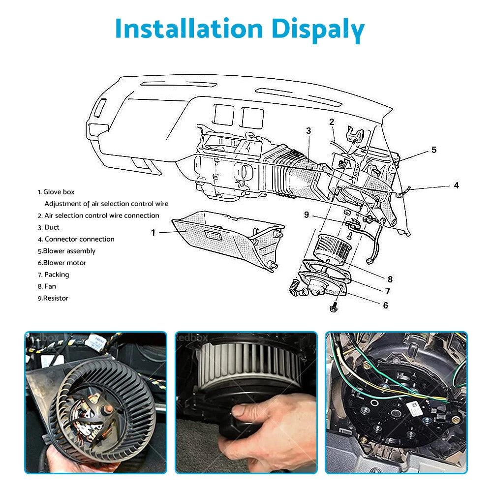 Heater Blower Motor Assembly for Mitsubishi Triton (2006–2015) 7802A045