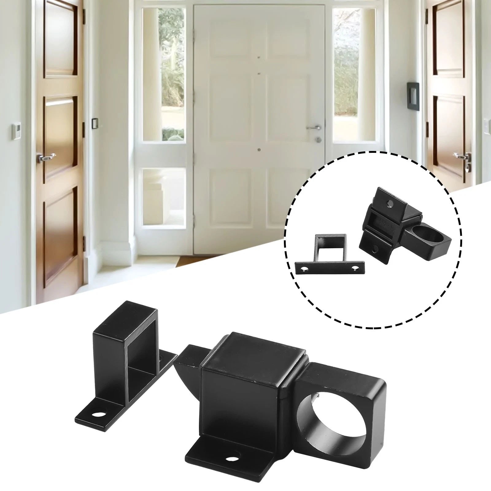Automatic Aluminum Alloy Door Latch for Enhanced Security (2010–2020)