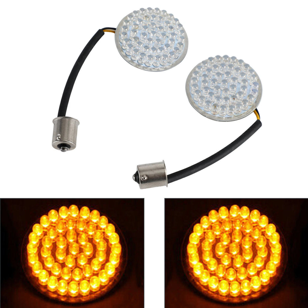 1156 Rear LED Turn Signal Insert Lights for Harley Dyna Touring (883)