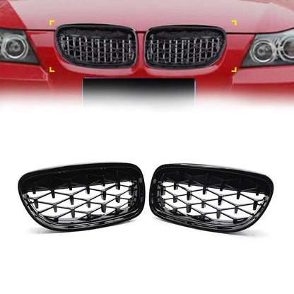 Front Kidney Grille for BMW 3 Series E90 E91 (2008–2012) Diamond Grille