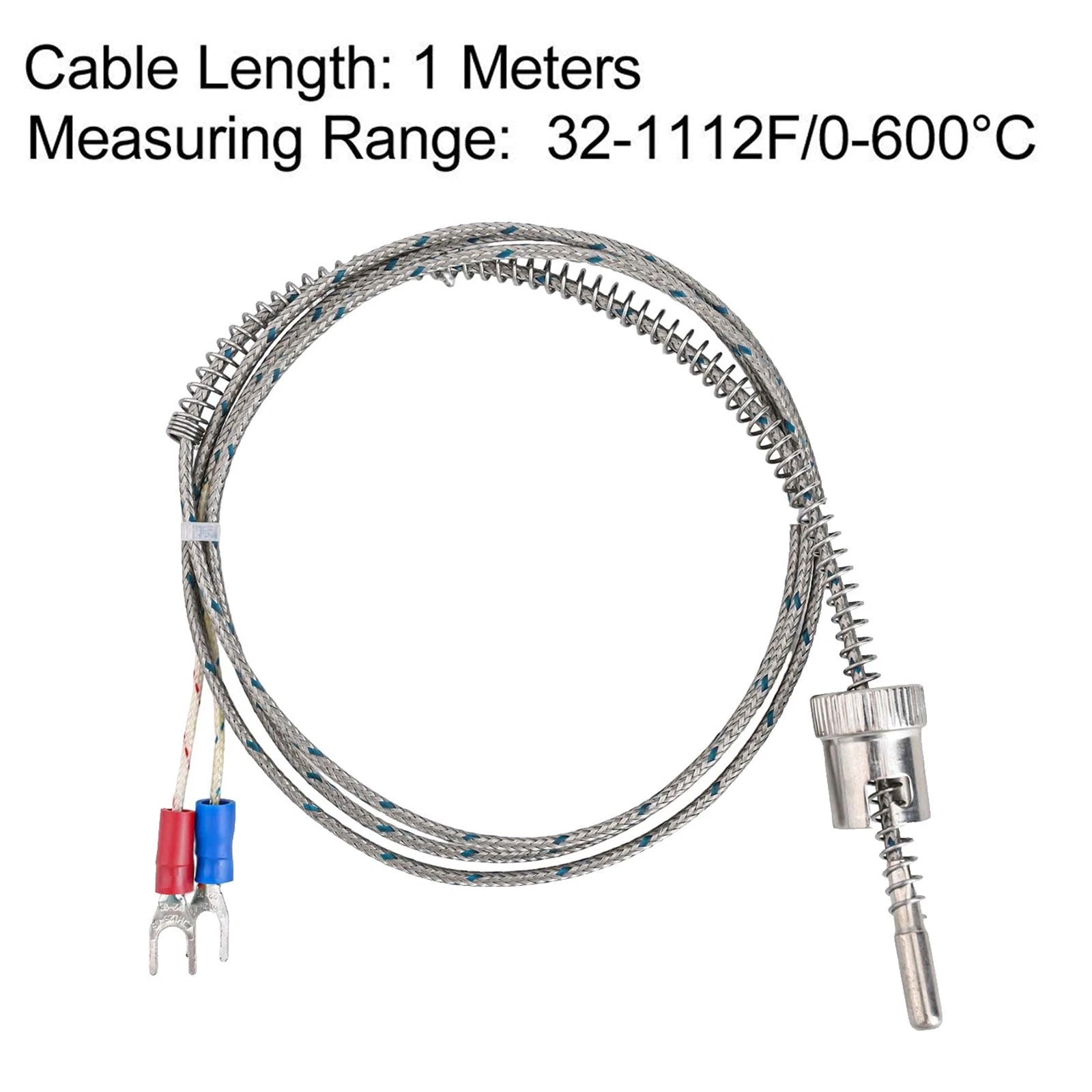 Thermocouple Probe with 1 Meter Cable for Temperature Measurement