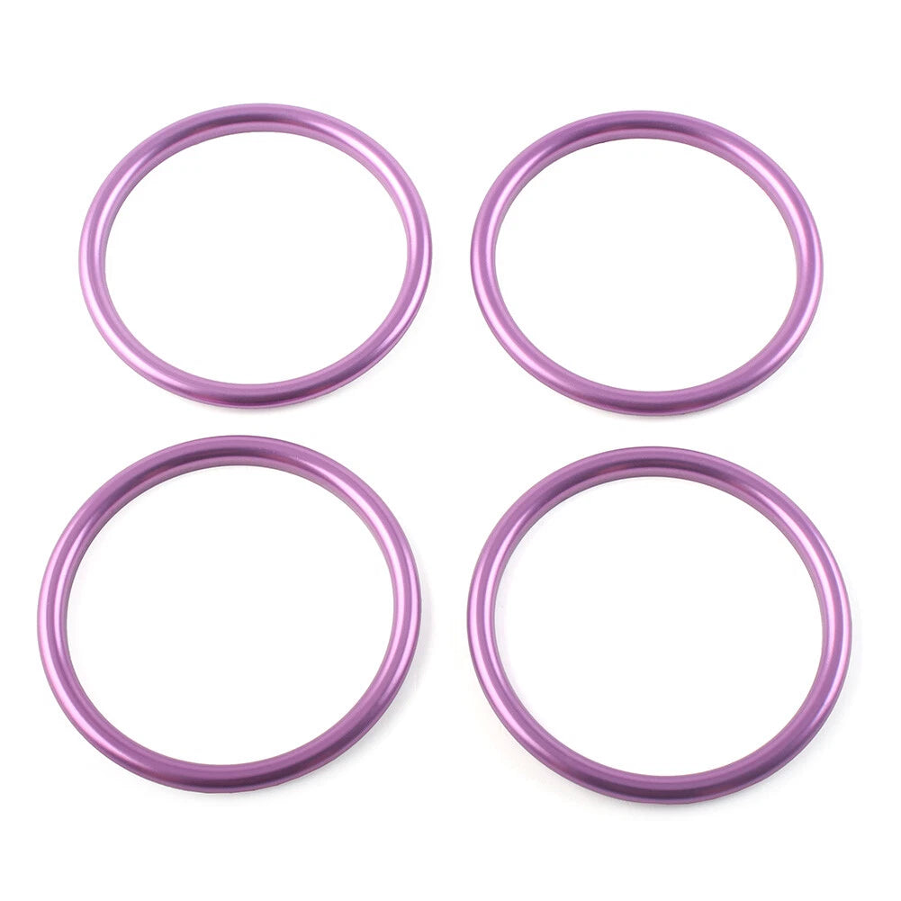 4x Air Condition Vent Outlet Inner Ring Trim For Audi A1 S1 8X 2010-2018 Purple