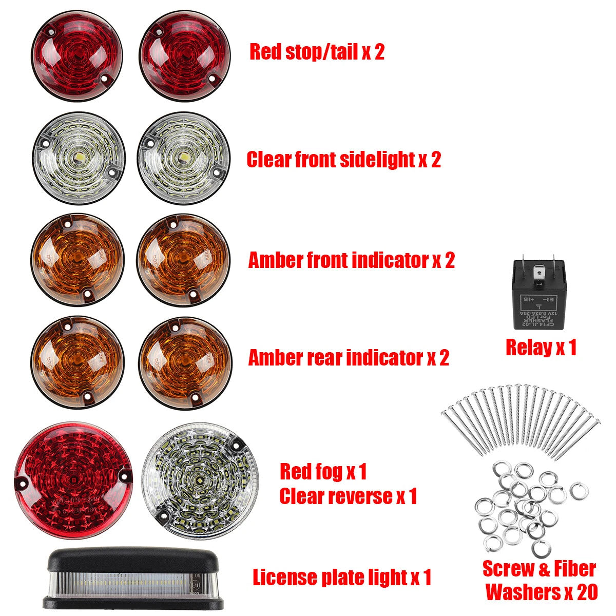 Full Colour LED Upgrade Lamp Kit for Land Rover Defender 90/110/130