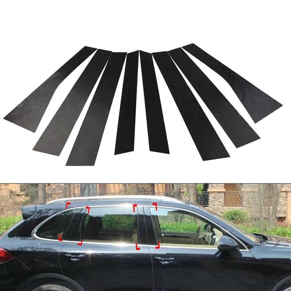 8 Pcs B Pillar Post Cover Trim for Porsche Cayenne (2010–2017)