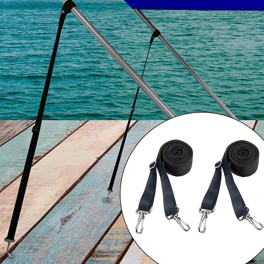 Awning Straps for Boat (Adjustable Length, Nylon Webbing)