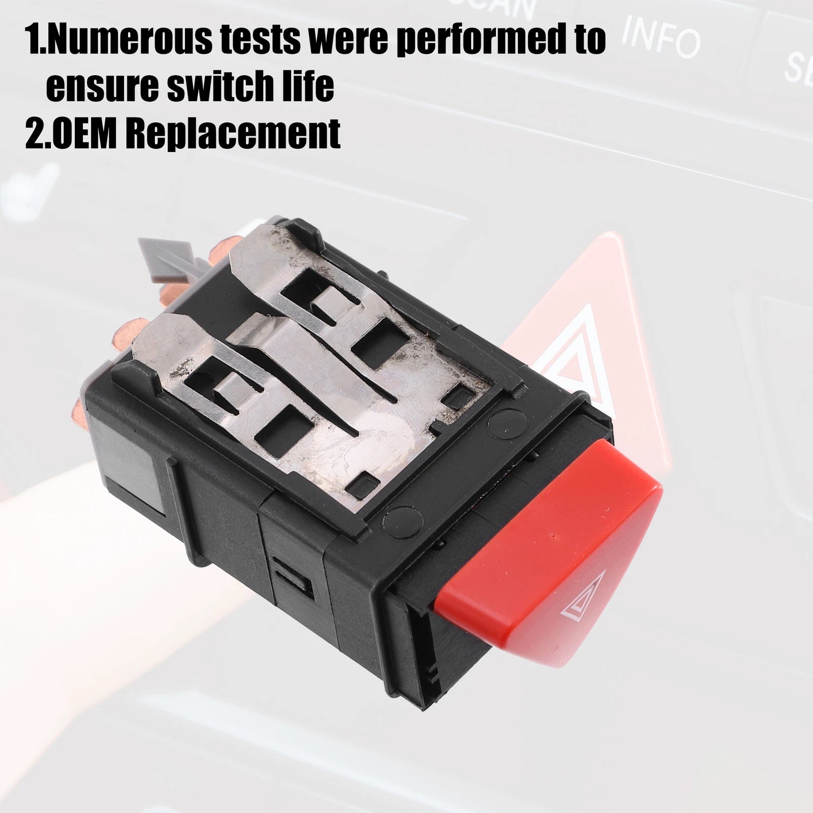 Emergency Flasher Warning Switch 6N0953235B for VW Transporter MK IV (1990–2003)