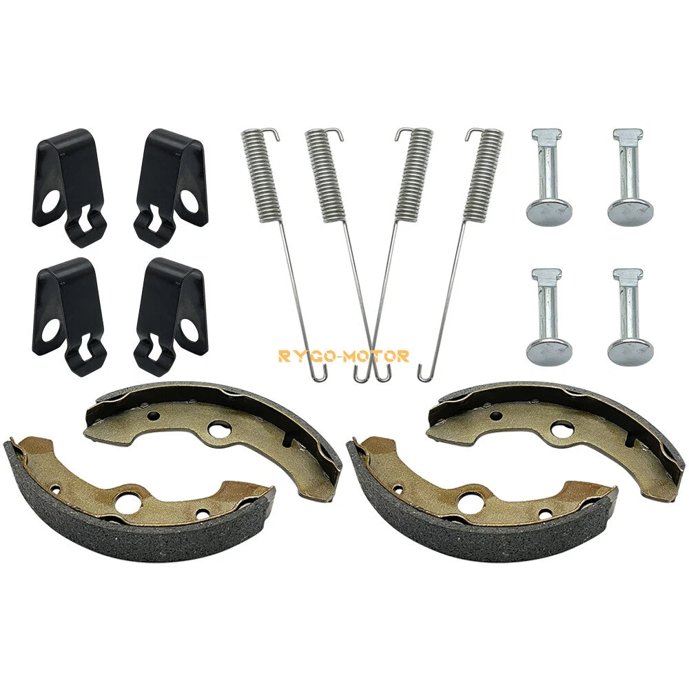 Front Brake Shoes & Springs Pins for Yamaha Big Bear 350 YFM350FW/350U (1989–1998)