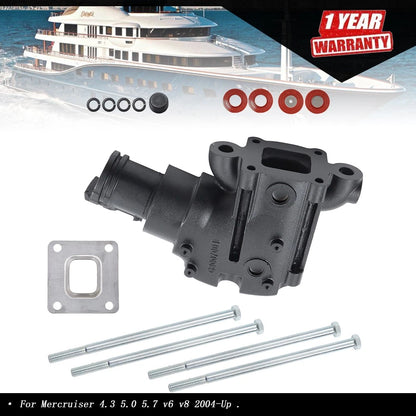 Exhaust Manifold Riser Elbow 864591T02 for Mercruiser V6 (4.3, 5.0, 5.7)
