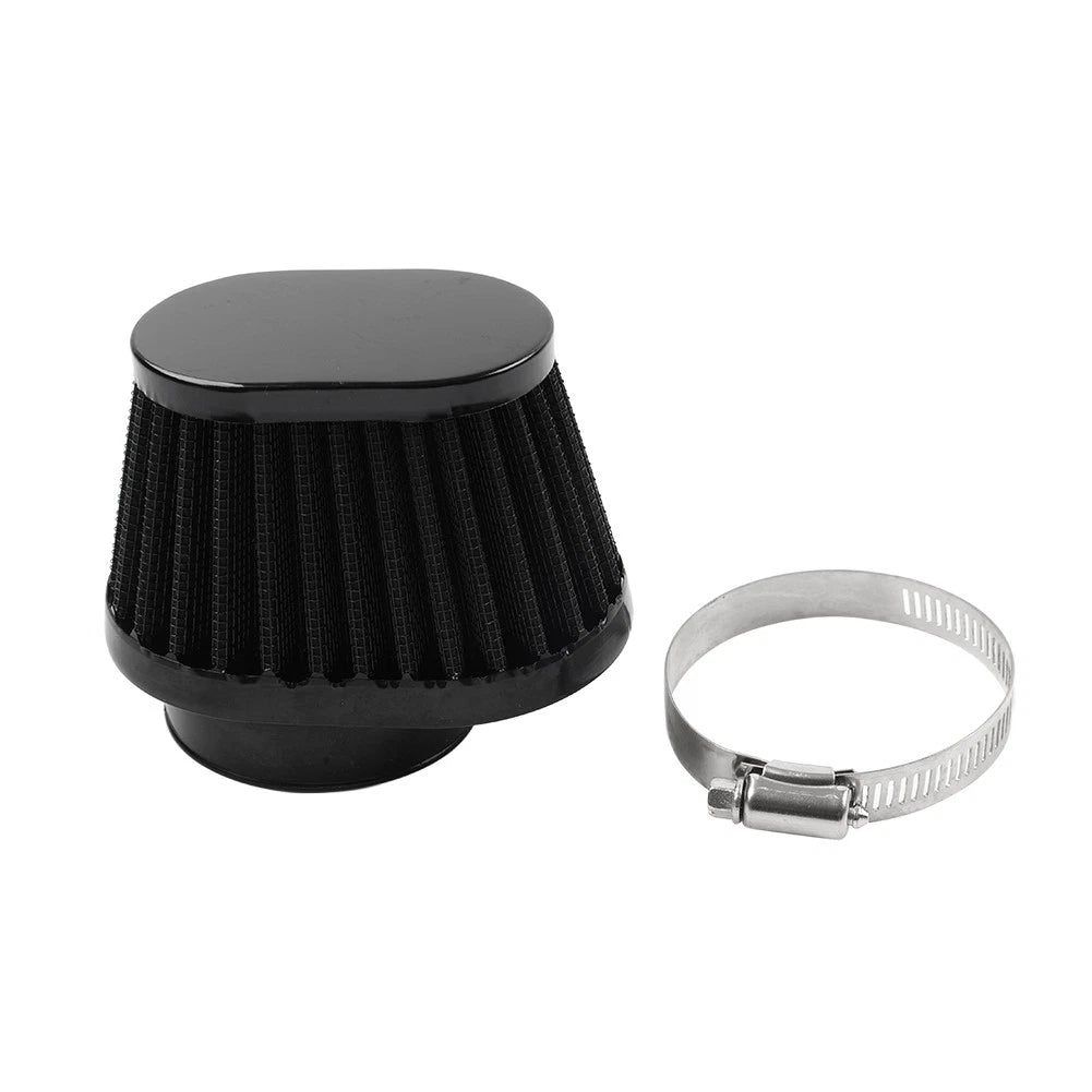 55MM Oval Air Intake Filter for Motorcycle (Washable, Reusable)