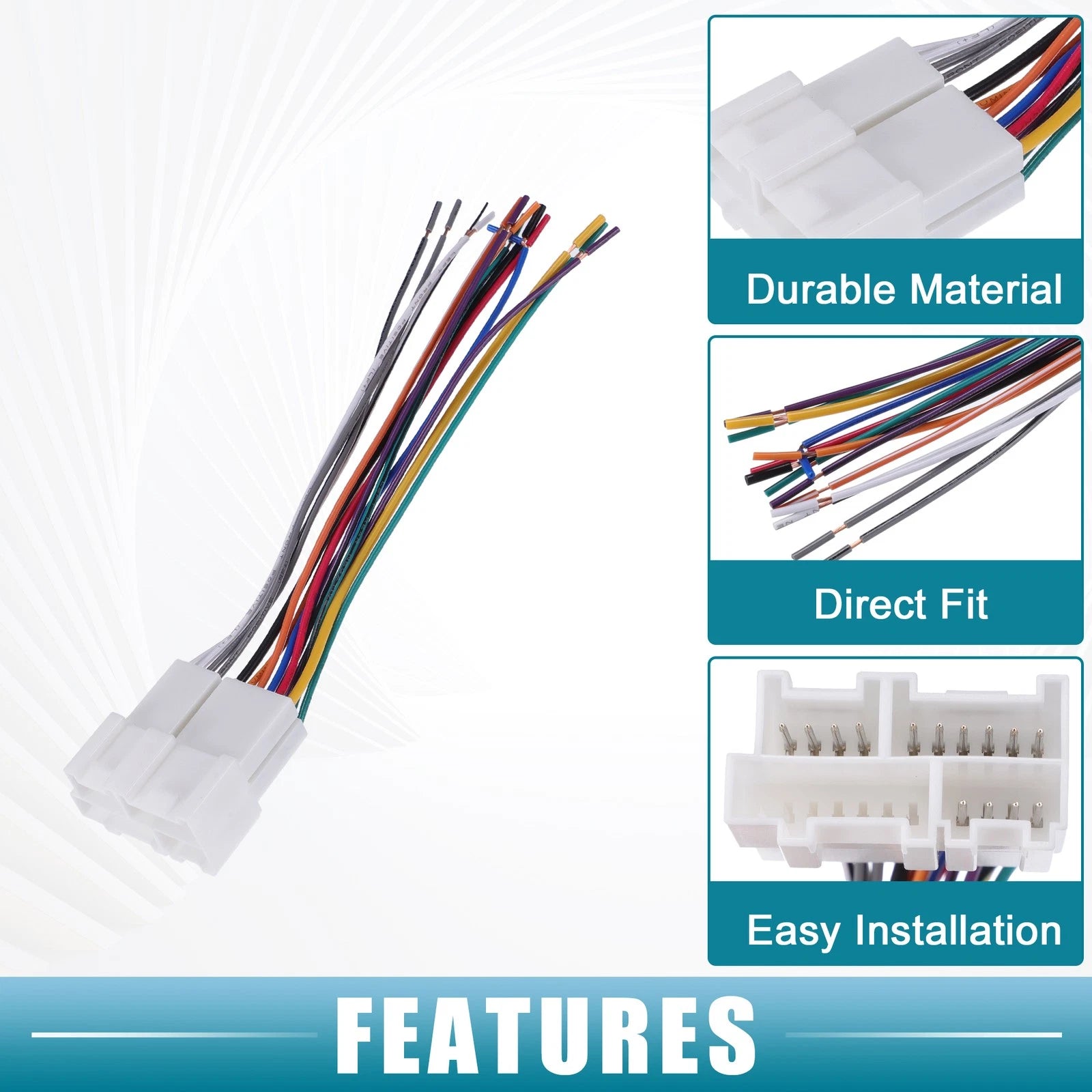 Car Stereo Radio Wiring Harness Replacement for Chevrolet (2005–2015)