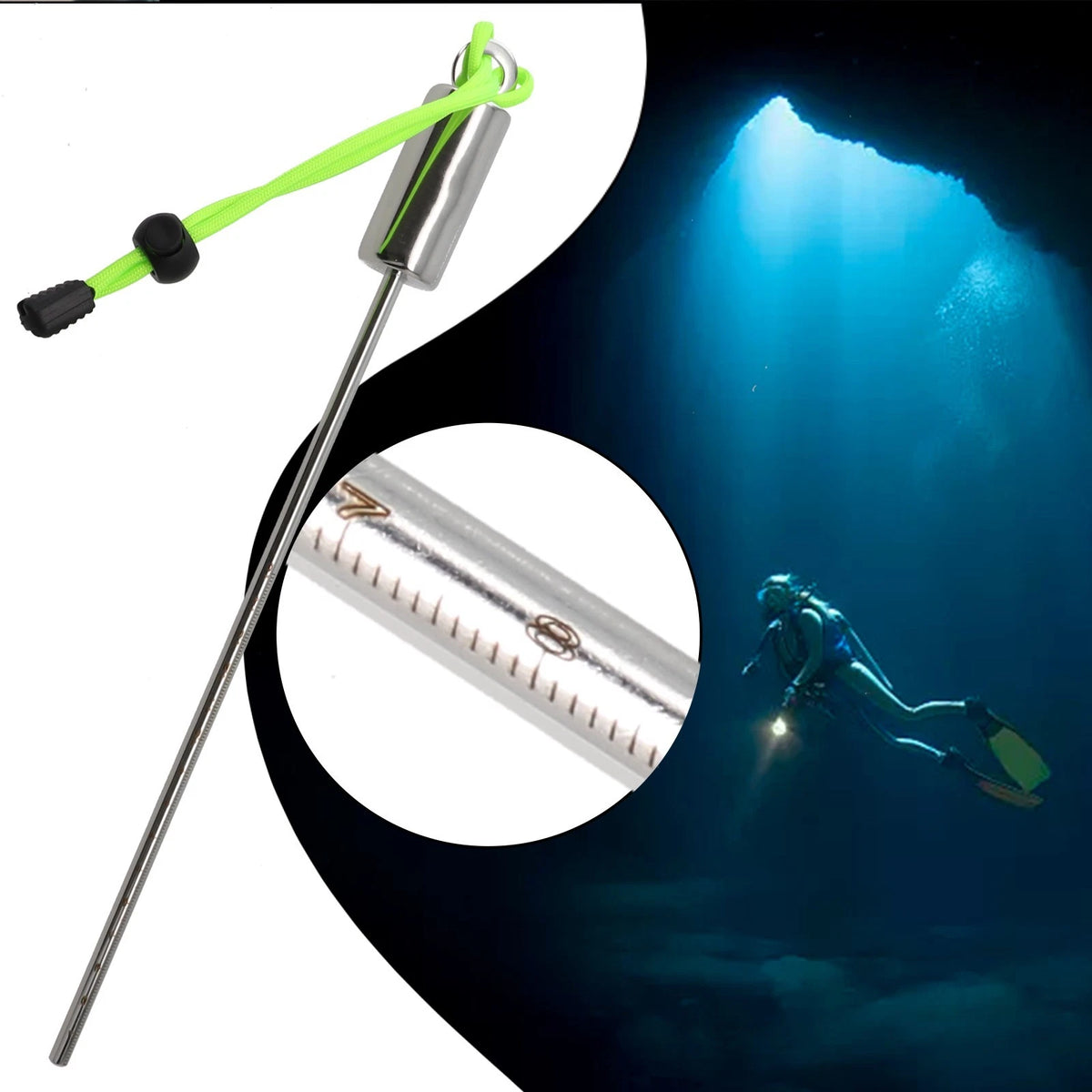Diving Pointer Rod for Underwater Use (31.5cm x 2.5cm)