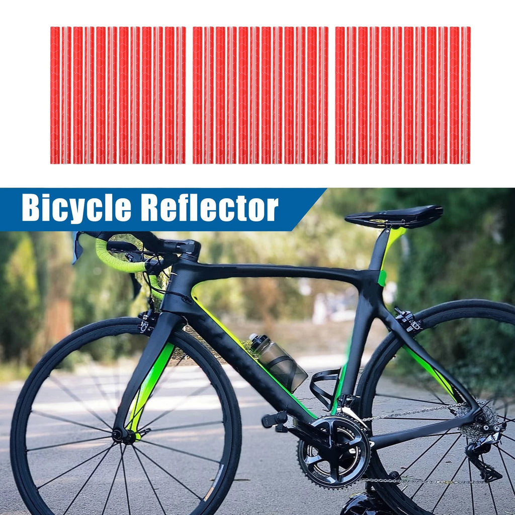 Bicycle Reflectors Outer Replacement Set for Bike ABS Red (36 Pcs) (—)