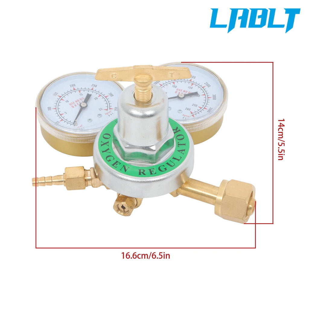 3" Dual Gauge Oxygen Regulator for Victor Torch (CGA540)