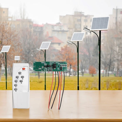 Remote Controlled Solar Light Circuit Board with Motion Sensor Technology