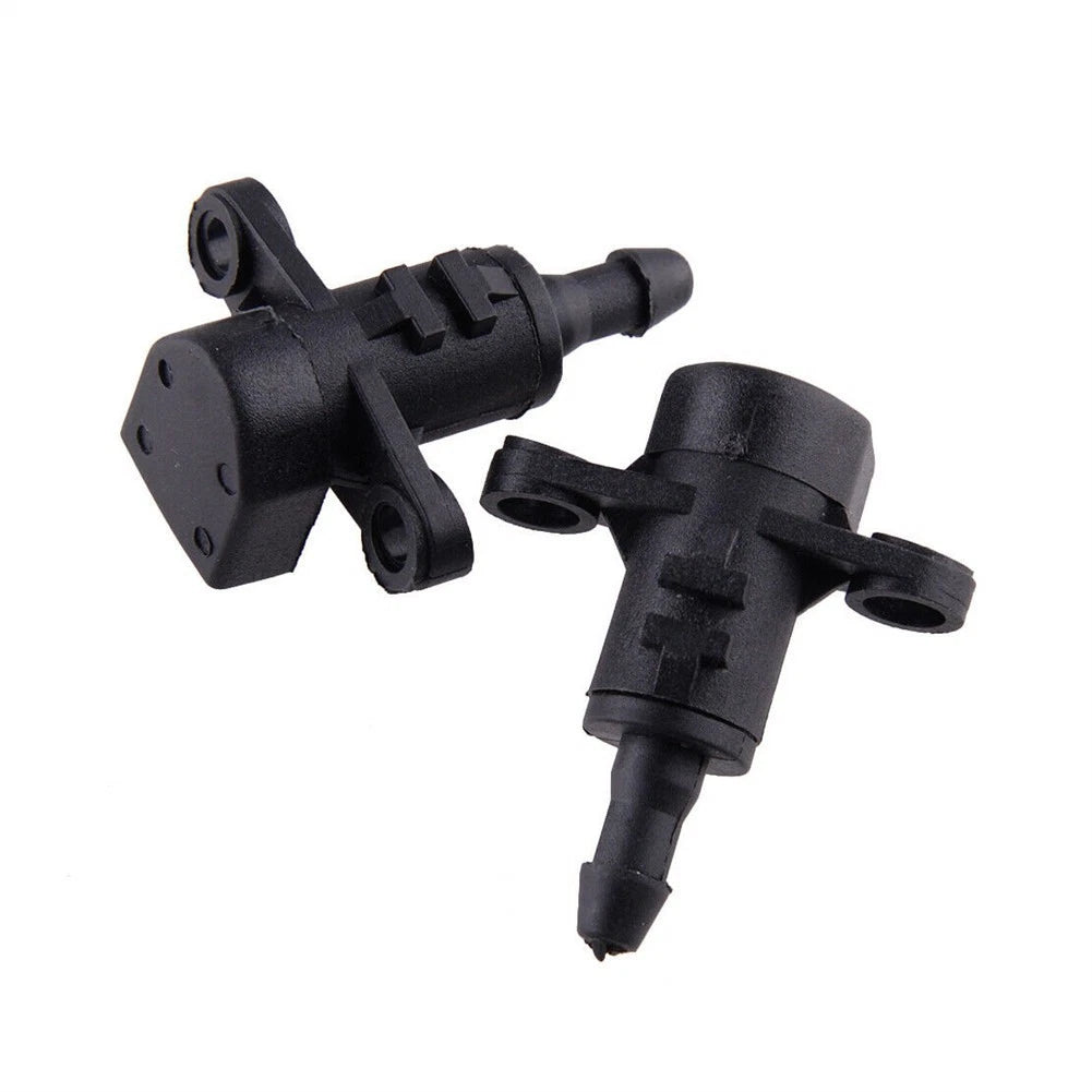 986303X000 2pcs Nozzle Black Front Windscreen Washer Jet Plastic