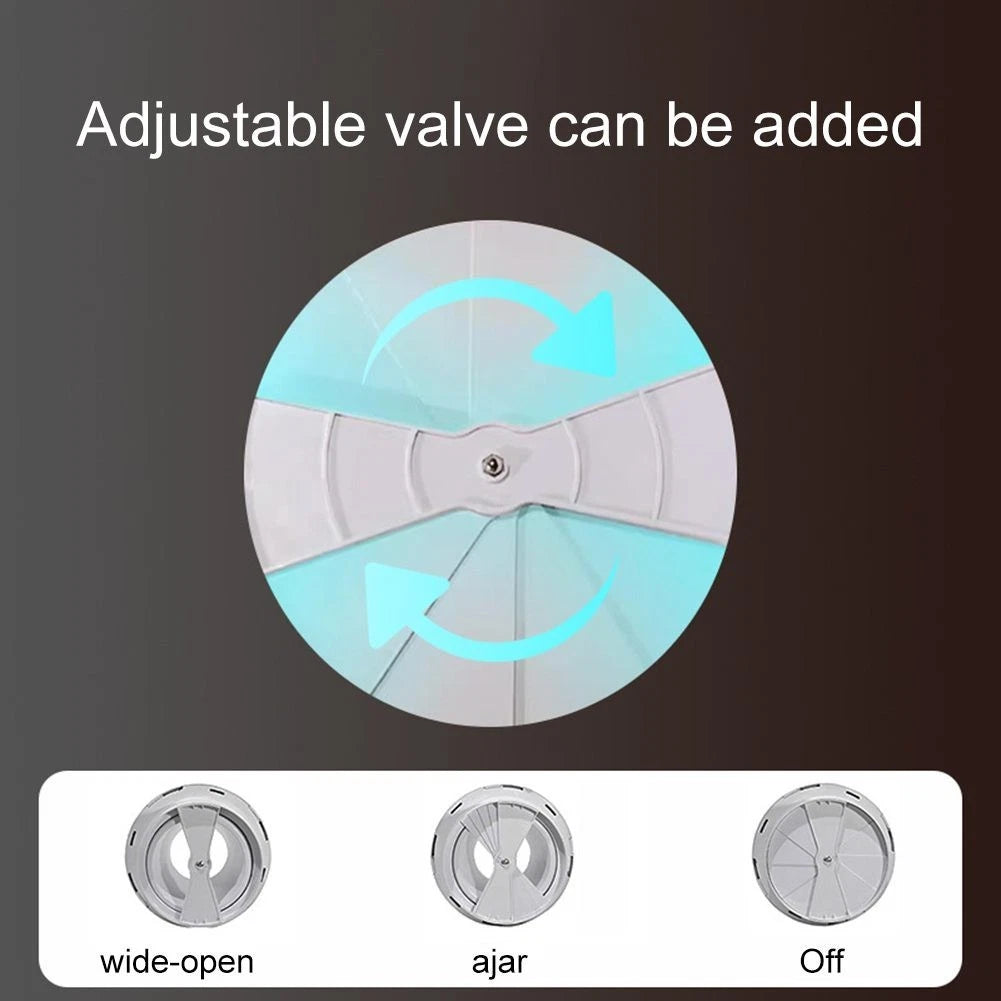 Adjustable ABS Round Air Conditioning Vent Cover for Universal Fit (360°)