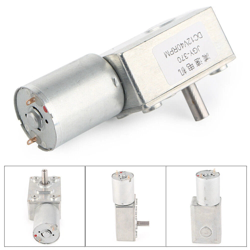 Reversible 12V Turbo Worm Geared Motor 40RPM 35MA