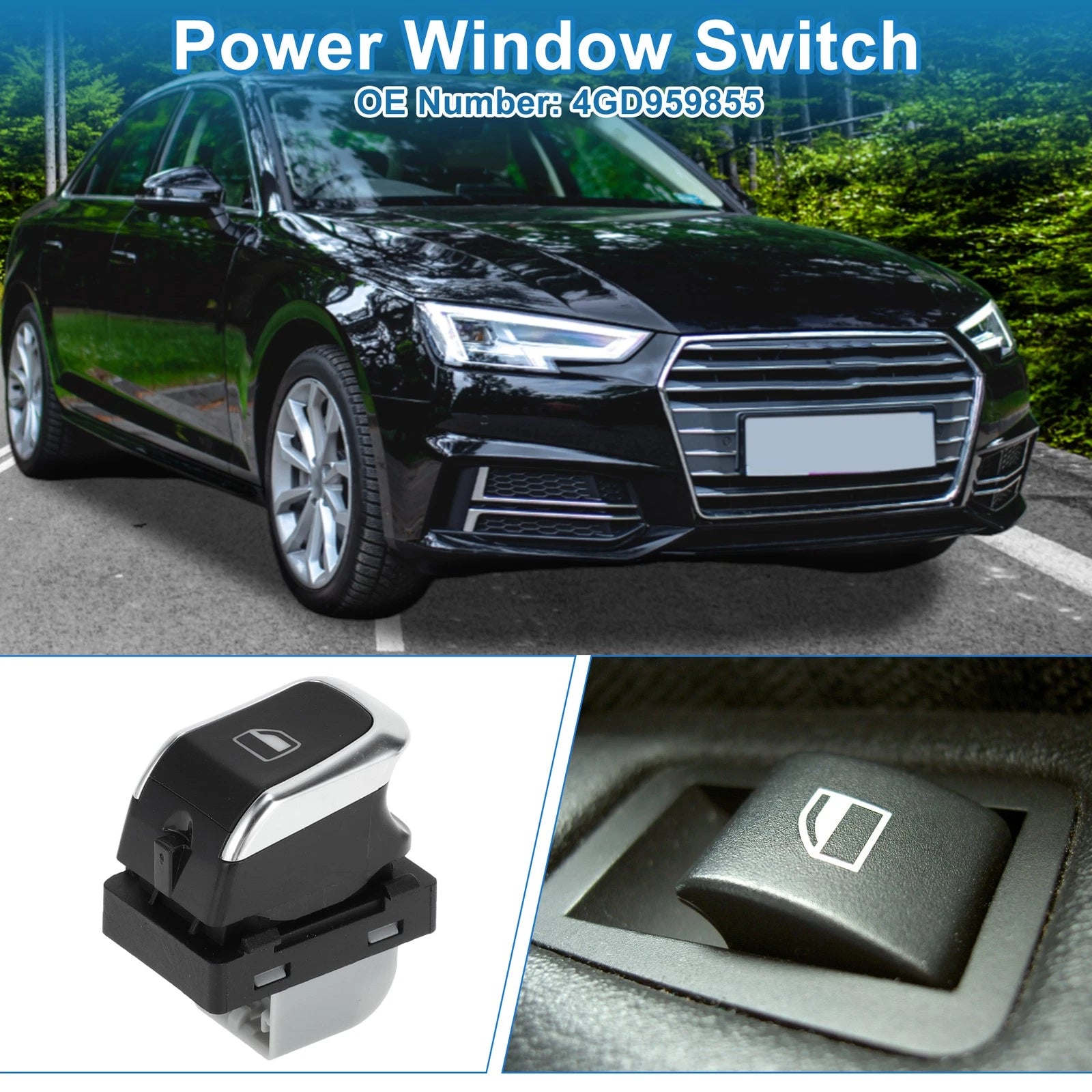 Passenger Side Power Window Switch for Audi A4 A5 S4 (2013–2018)