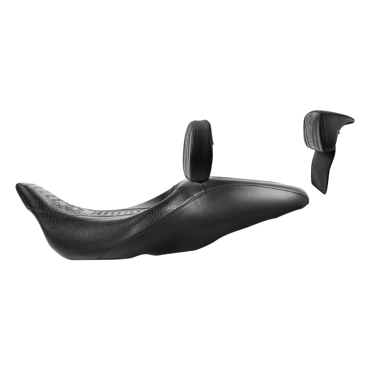 Driver Passenger Seat & Backrest Pad for Harley Road Electra Glide (2014–2023)
