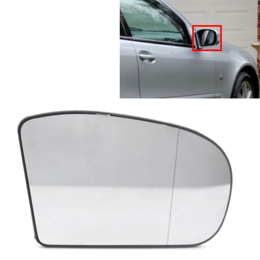 Right Heated Wing Mirror Glass w/Backing for Benz E320 4Matic (2004–2005)