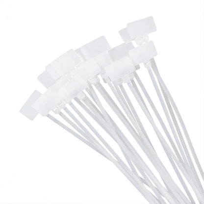 100Pack Zip Ties for Ethernet RJ45 RJ12 Cable Labeling