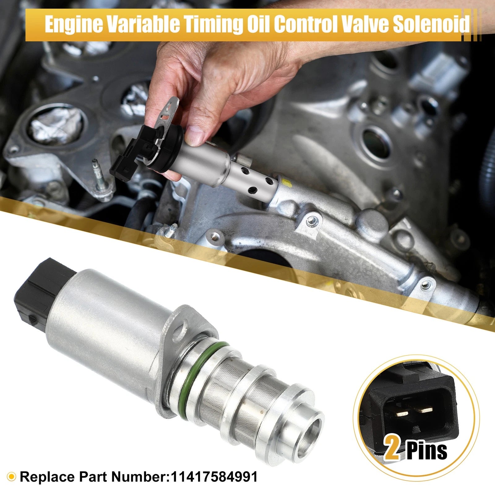 Variable Valve Timing Solenoid VVT Replacement for BMW X3 3.0i (2007–2008)