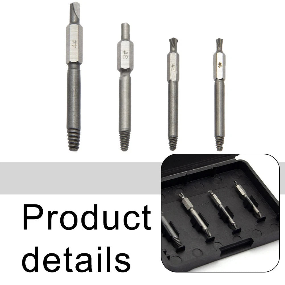 4pcs Screw Extractor Kit for Automotive Repairs