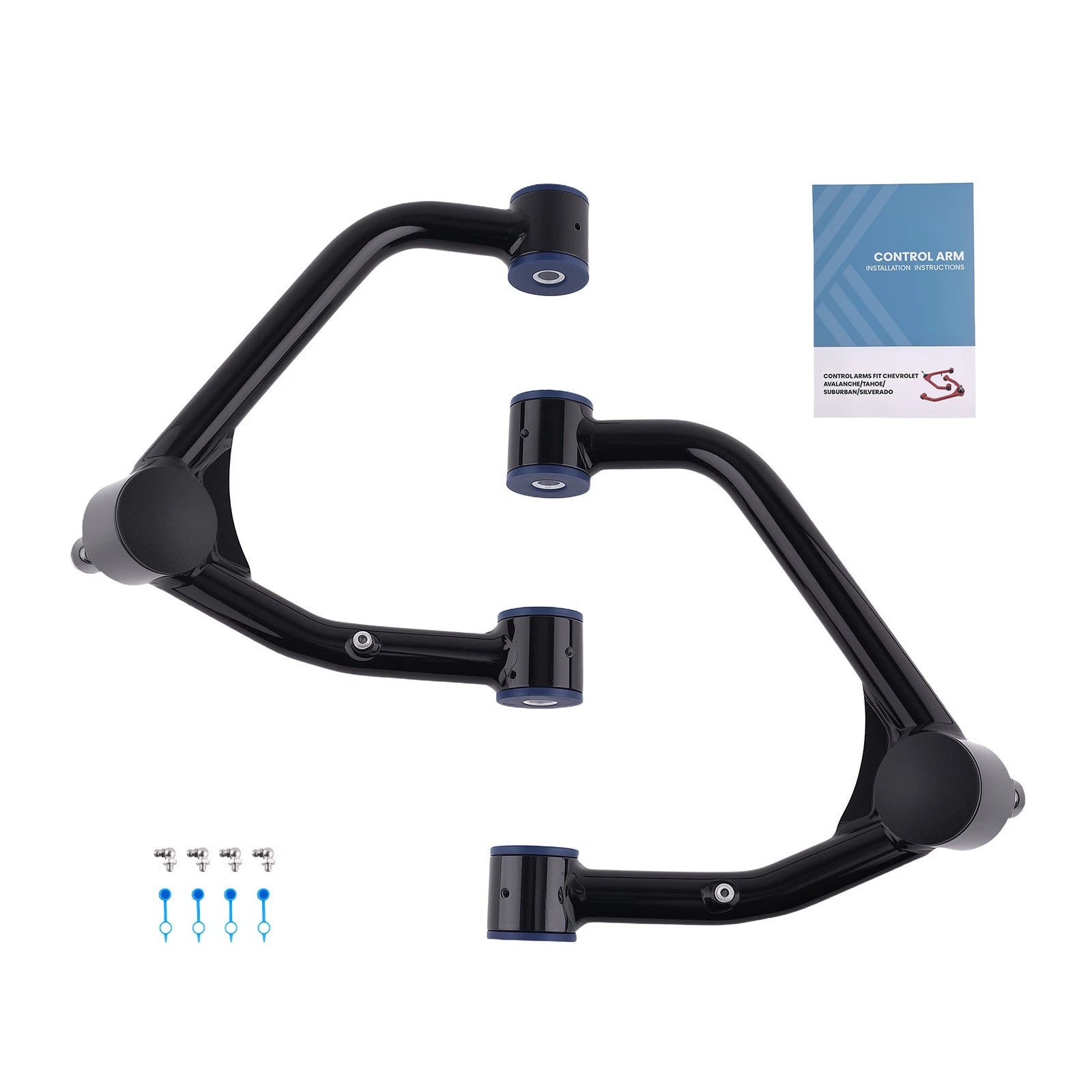 2X Front Upper Control Arms for Chevy Silverado 1500/Sierra 2WD/4WD (2007–2018)