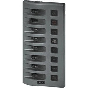 8 Position WeatherDeck Fuse Panel for Blue Sea 4308 (Weather Resistant)