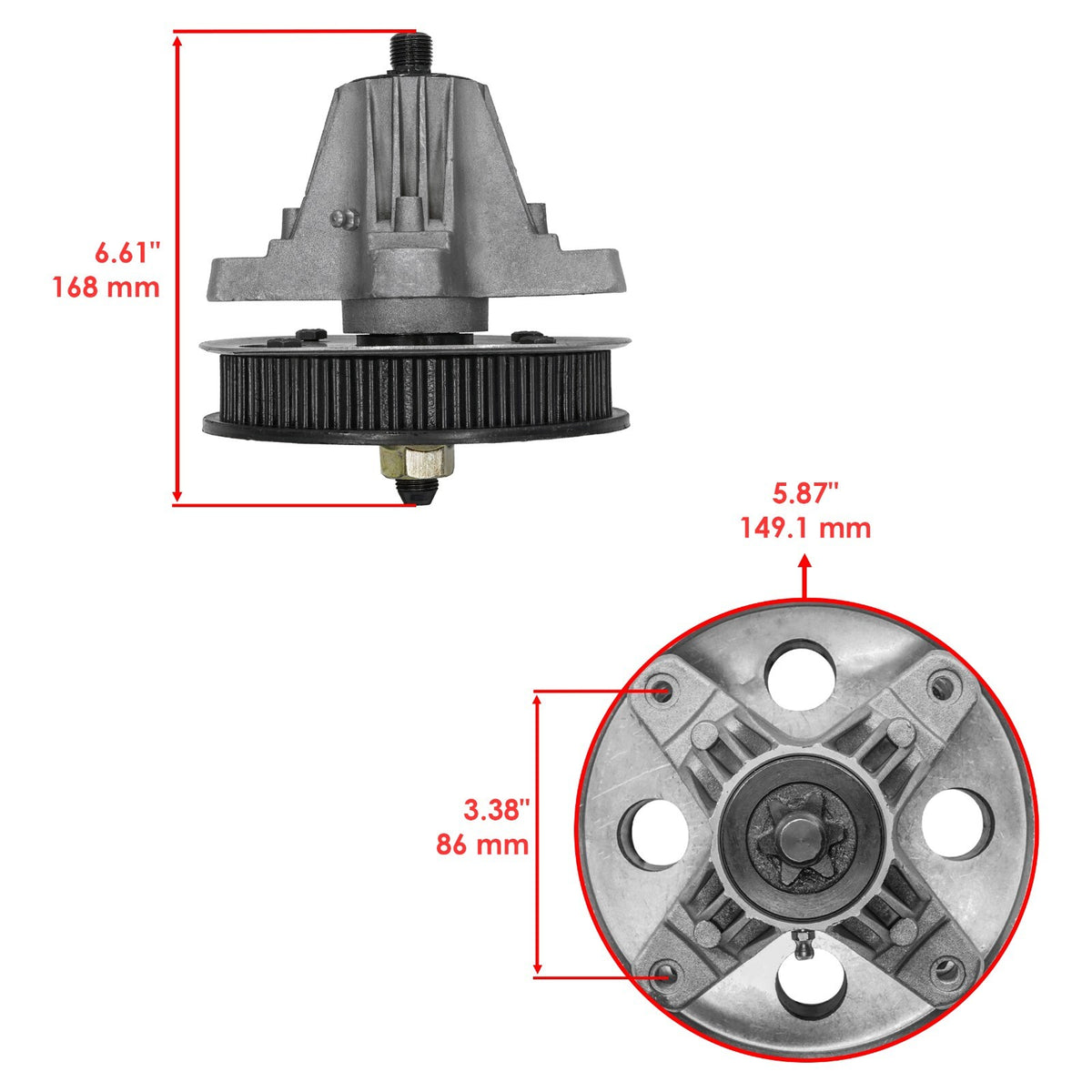 Deck Spindle Replacement for Cub Cadet i1042 LTX1040 42 inch (2017–2021)