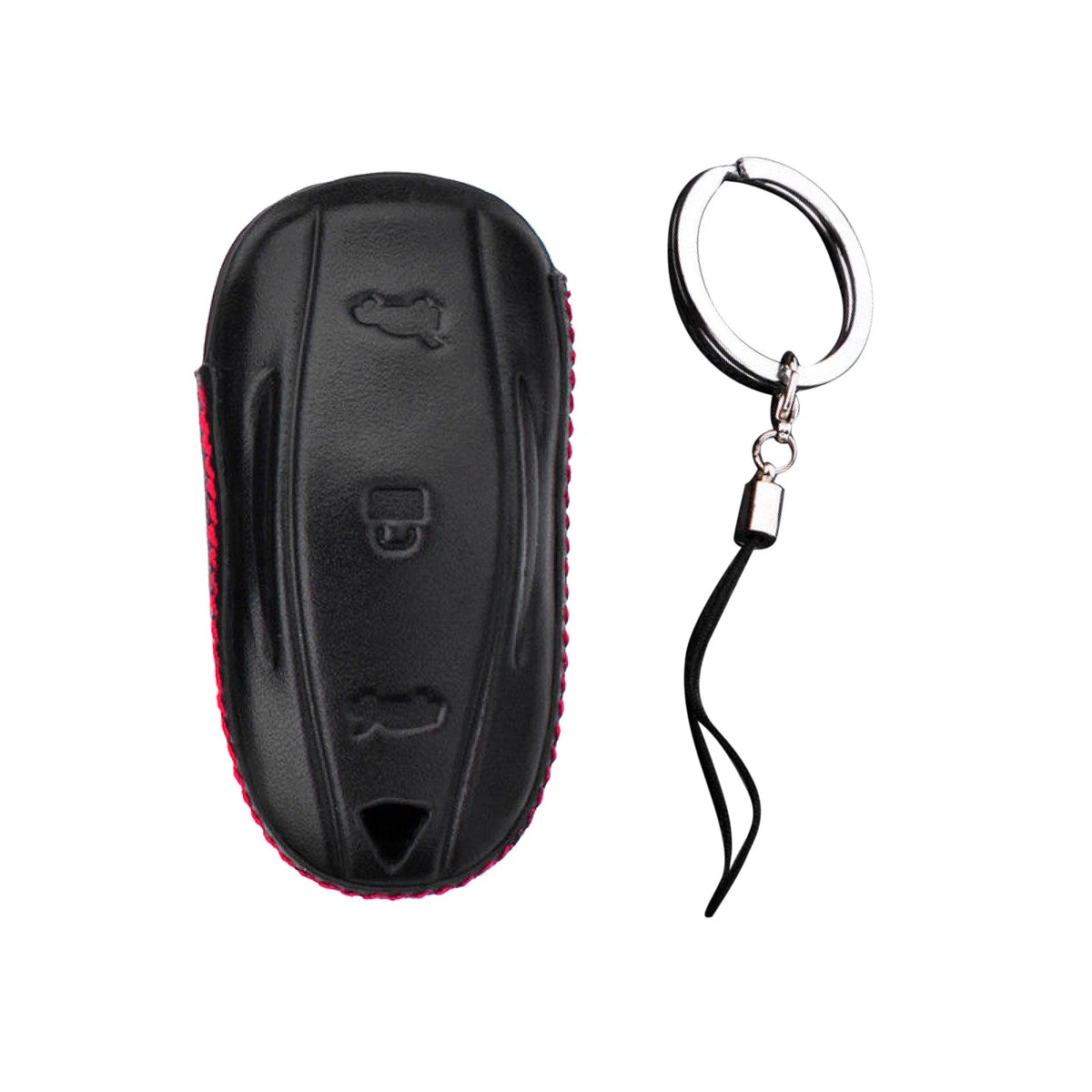 Luxury Leather Key Cover for Tesla Model S/X (2012–2023)