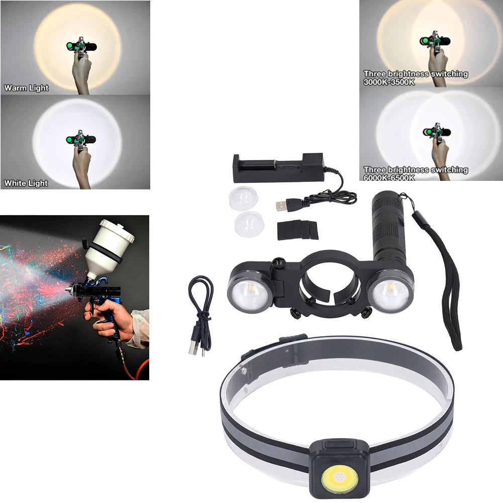 Adjustable LED Spray Painting Light for Airbrushes