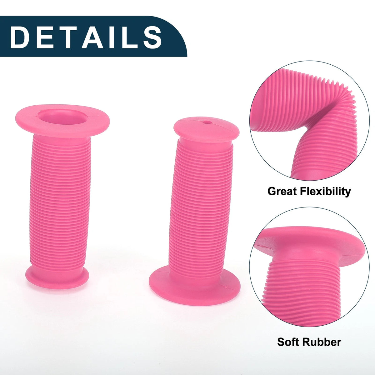 Bike Handlebar Grip Cover 85mm Lightweight MTB End Grip Protector 1 Pair for Pink (1 Pair)
