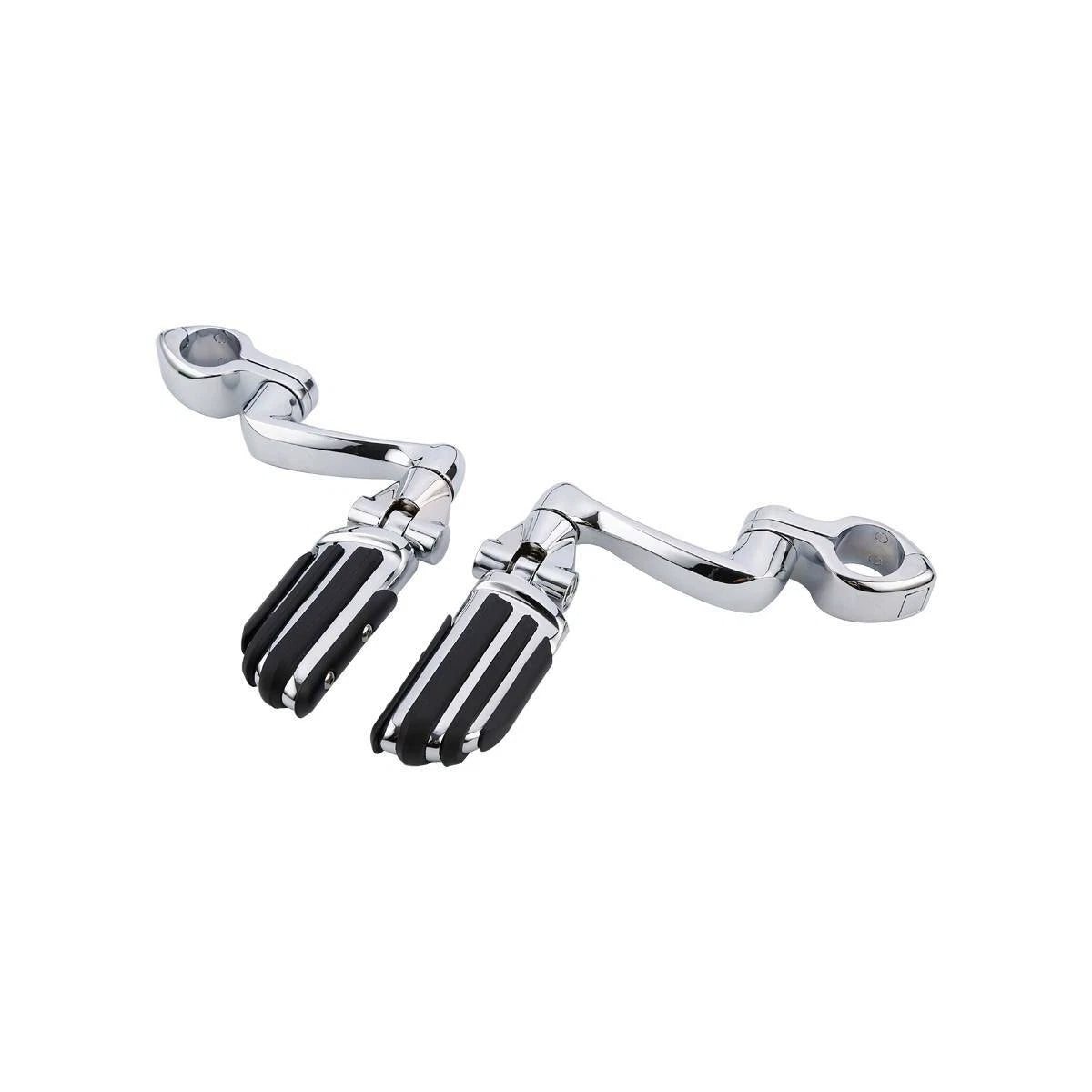 360 Adjustable 32mm Highway Foot Peg Mount Clamps for Harley Touring Softail