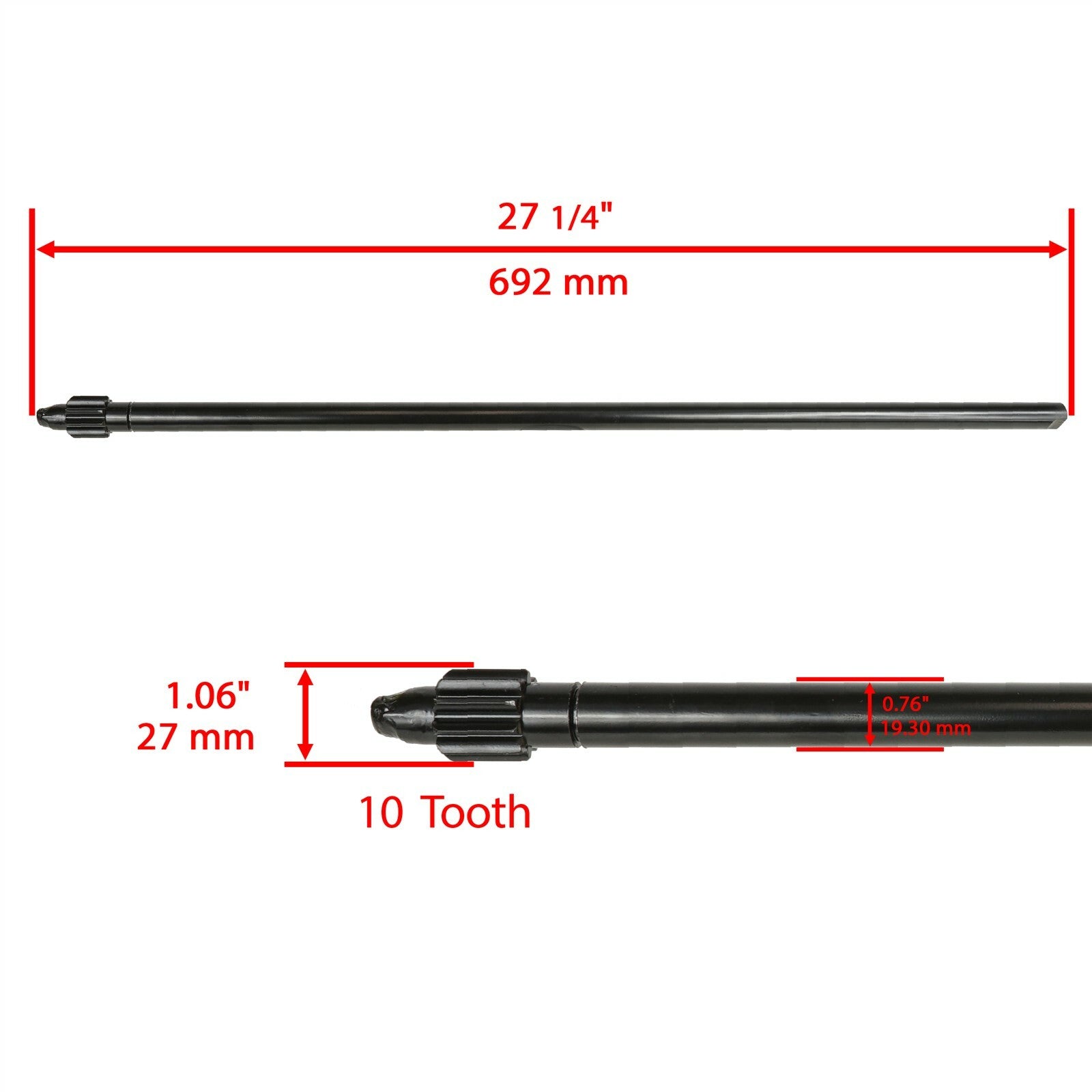Steering Shaft with Bushing Replacement for Husqvarna GTH220 (2001–2018)