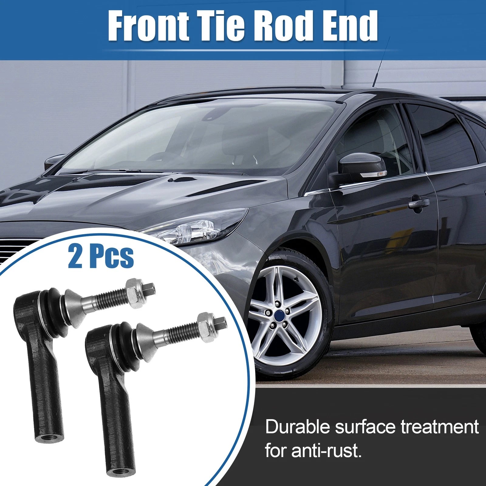 2X Front Tie Rod End ES800222 for Ford