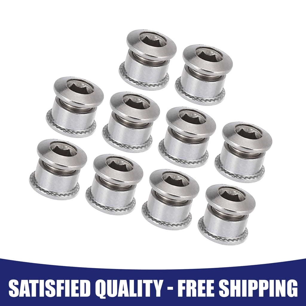 Chainring Bolts and Nuts 10pc for Universal Bicycle Single Chain Wheel Kit