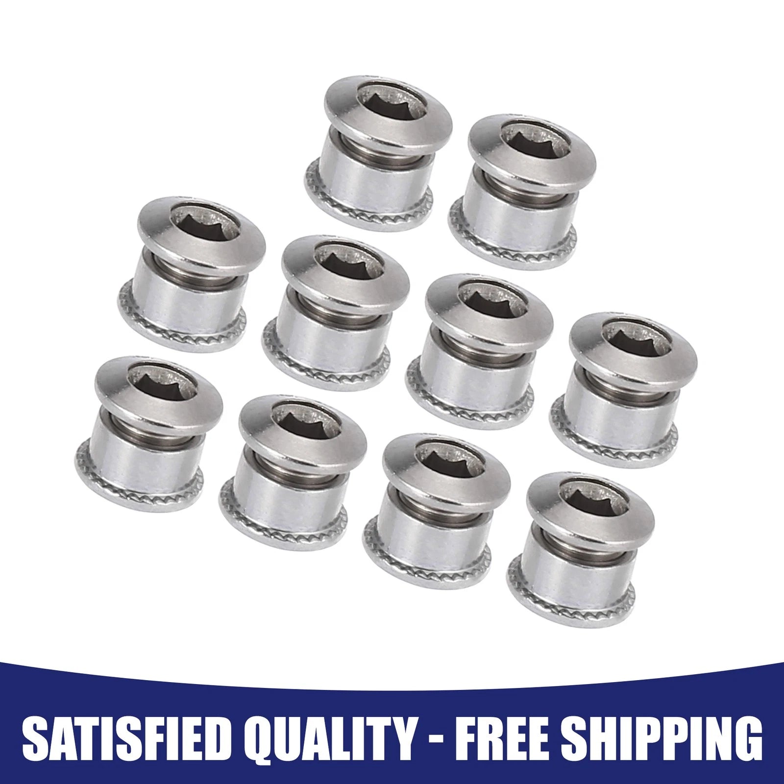 Chainring Bolts and Nuts 10pc for Universal Bicycle Single Chain Wheel Kit
